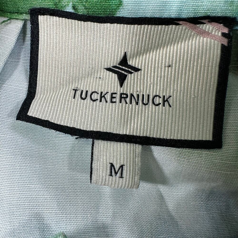 Tuckernuck Dress Womens Medium Green Deep Lagoon Tate Pleated Mini Long Sleeve - Picture 5 of 10